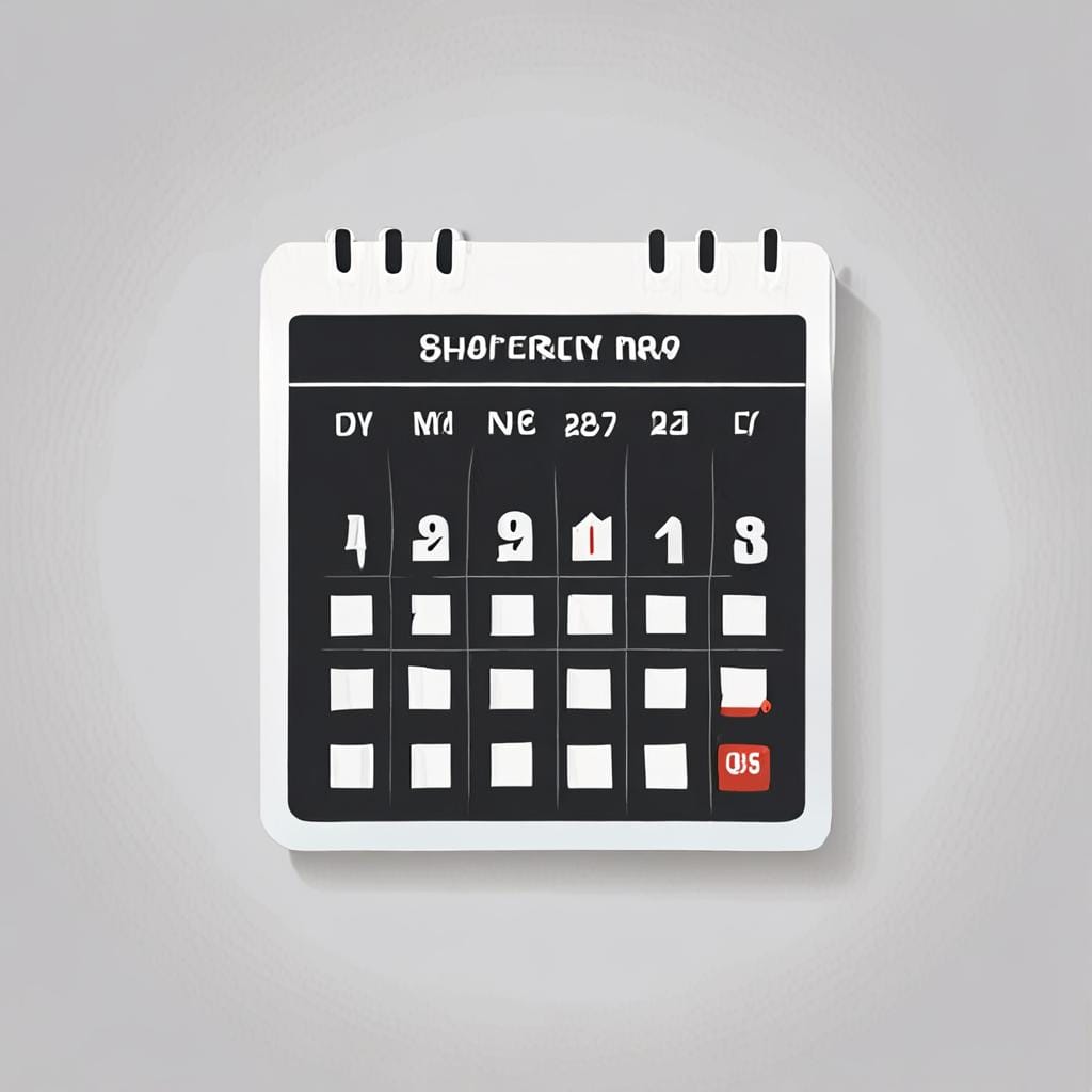 calendar checklist