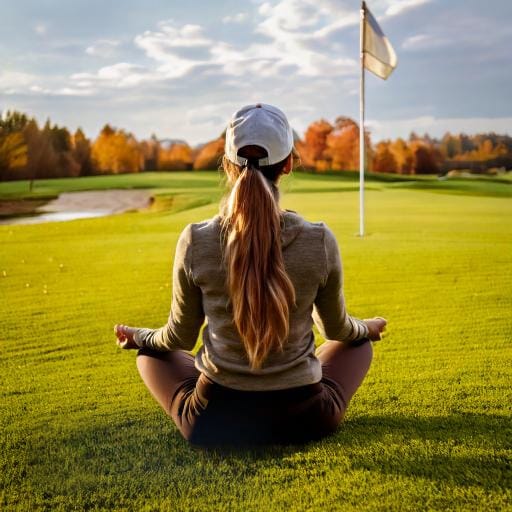golf vrouw meditatie mentale gids