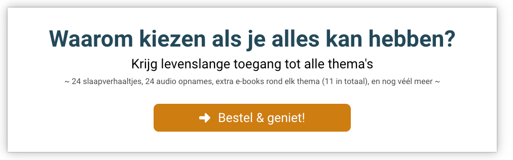 Bestelknop voor levenslange toegang tot alle thema’s van KinderMassageVerhaaltjes