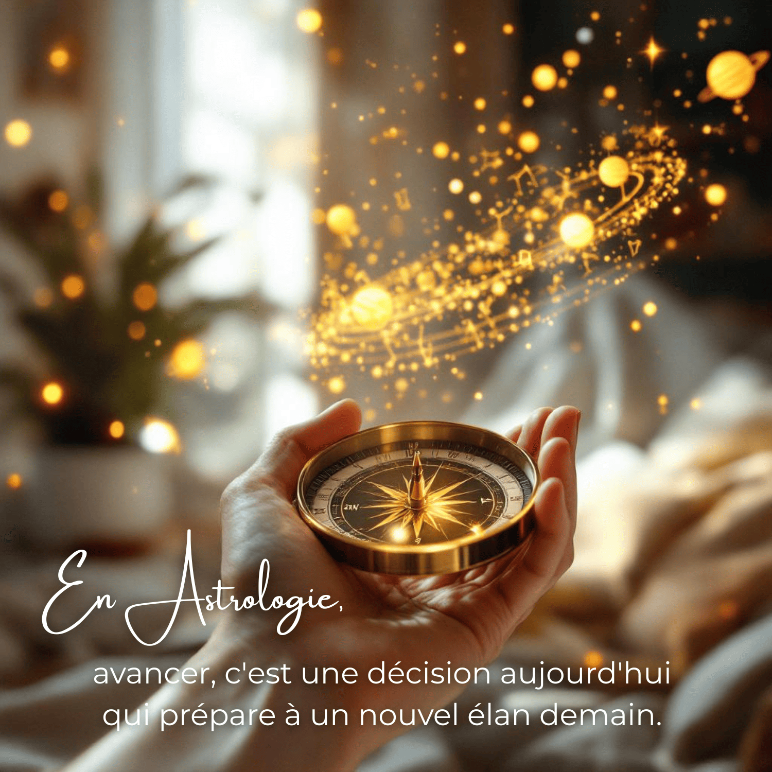 En astrologie, avancer, c'est une décision aujourd'hui qui prépare à un nouvel élan demain.