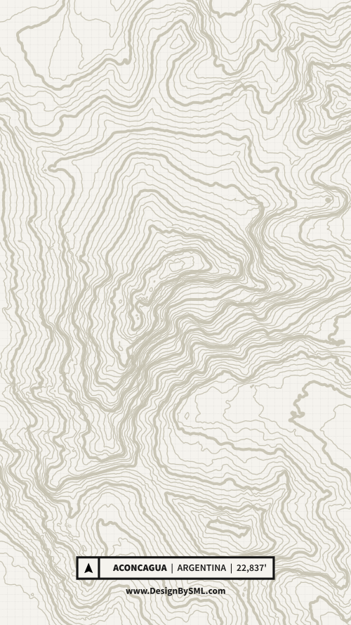 Aconcagua Topography Wallpaper by SML