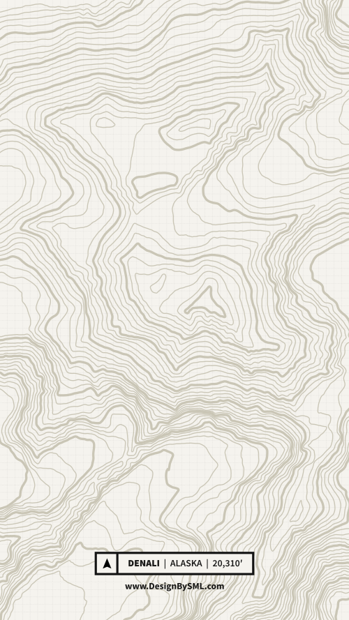 Denali Topography Wallpaper by SML