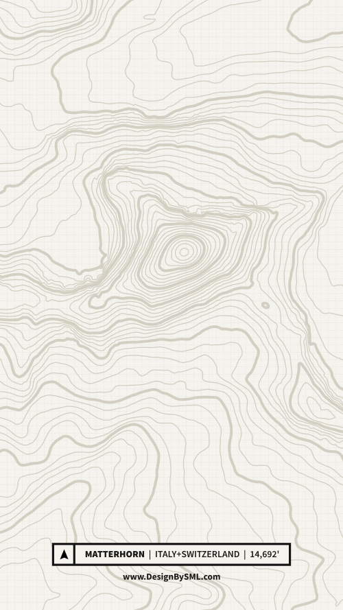 Matterhorn Topography Wallpaper by SML