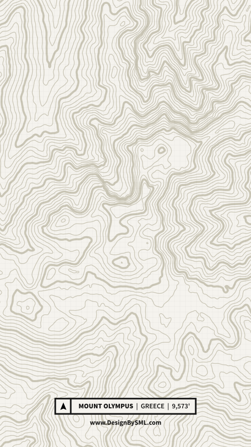 Mount Olympus Topography Wallpaper by SML