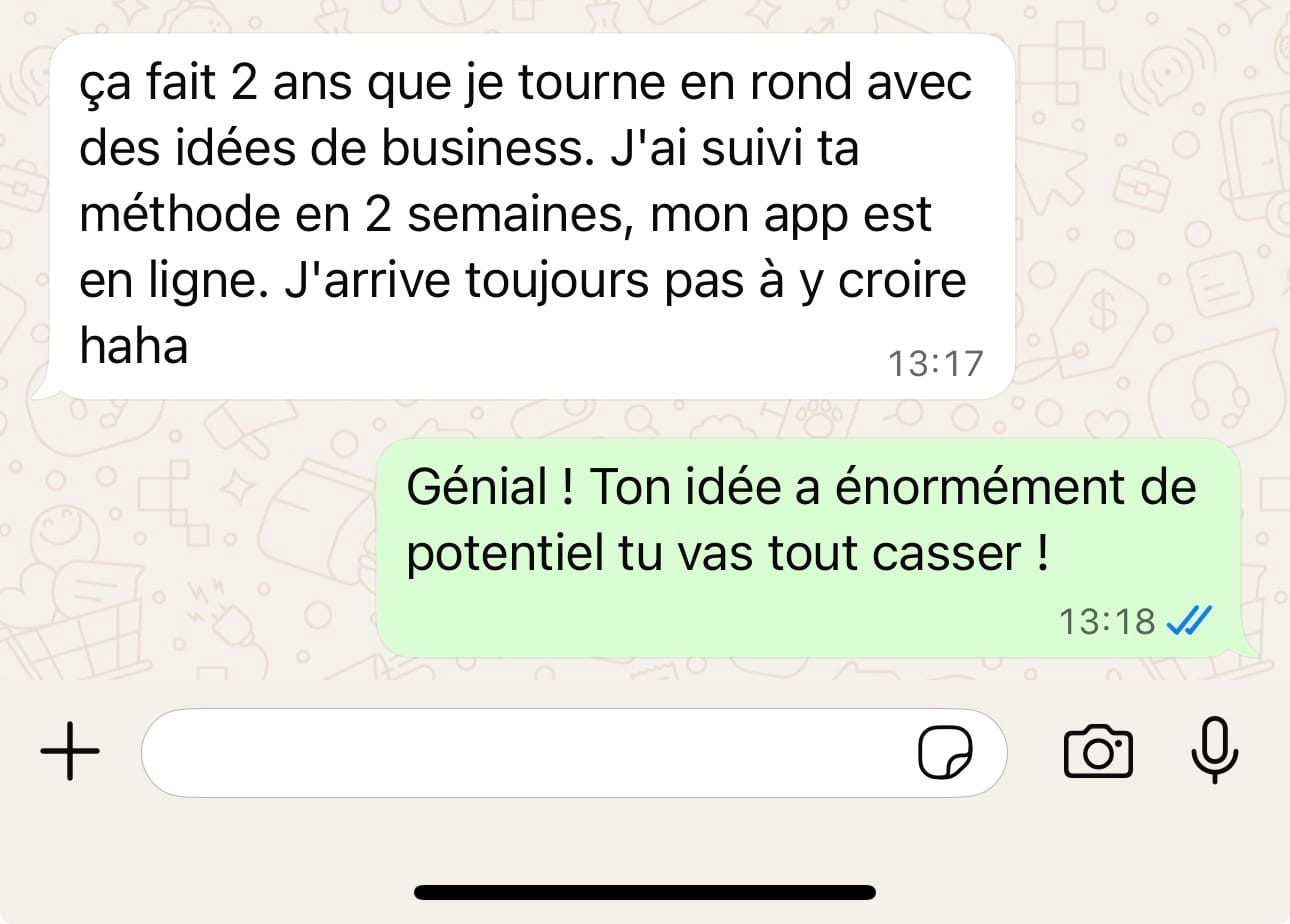 Témoignage WhatsApp