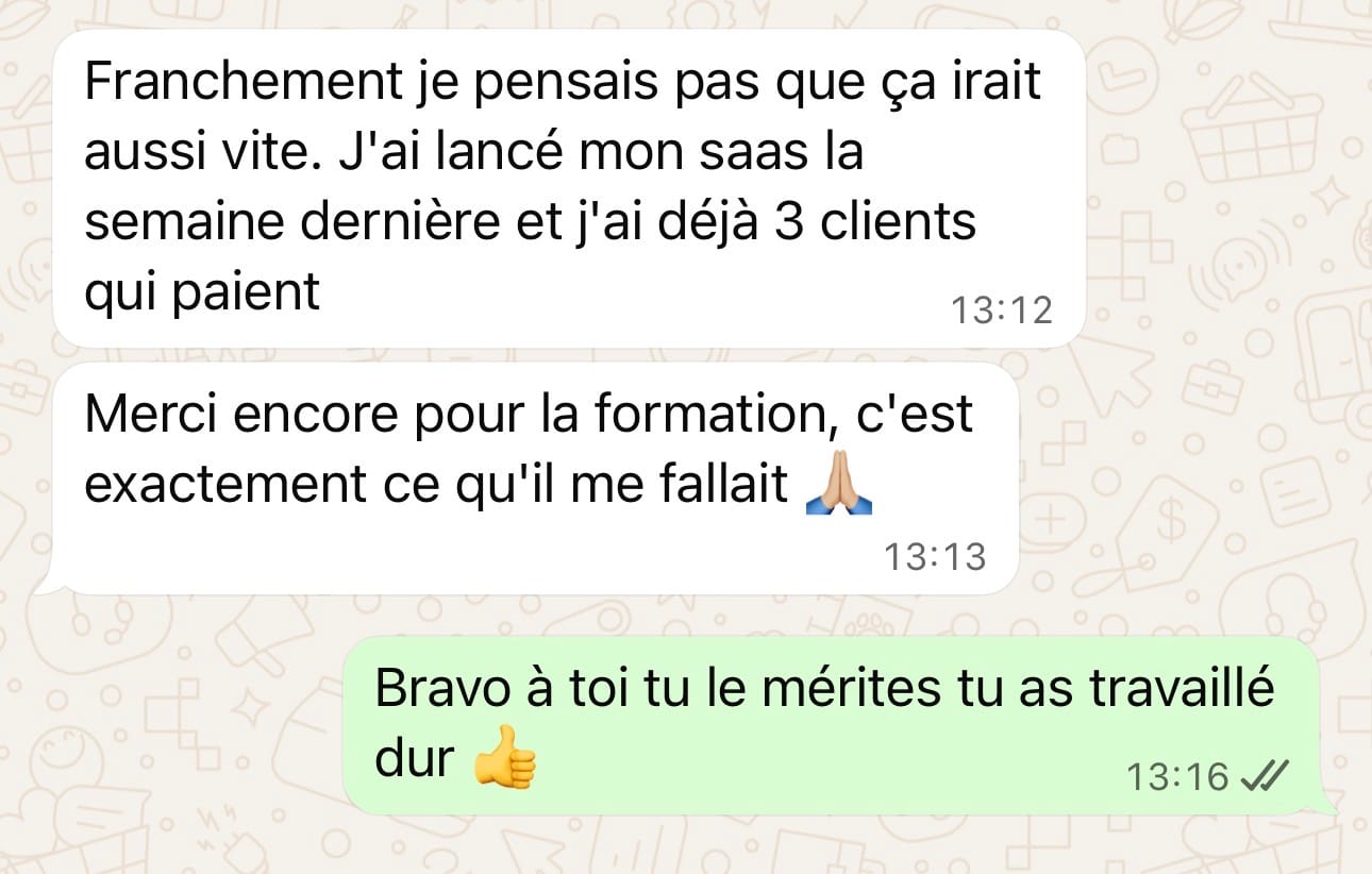 Témoignage WhatsApp