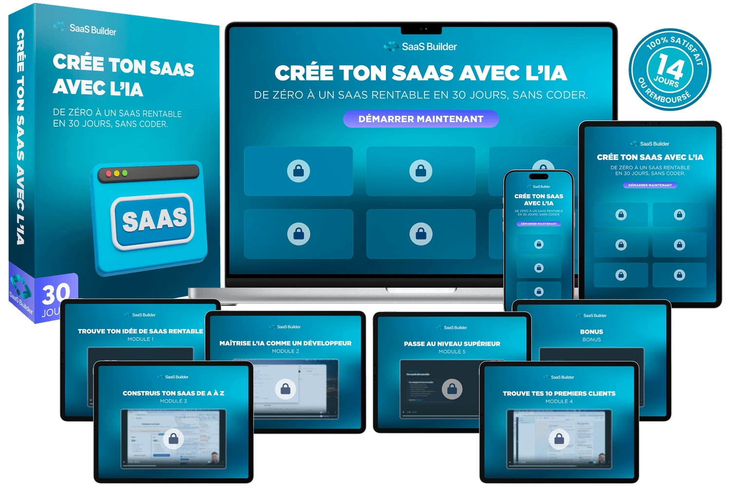 SaaS Builder Mockup