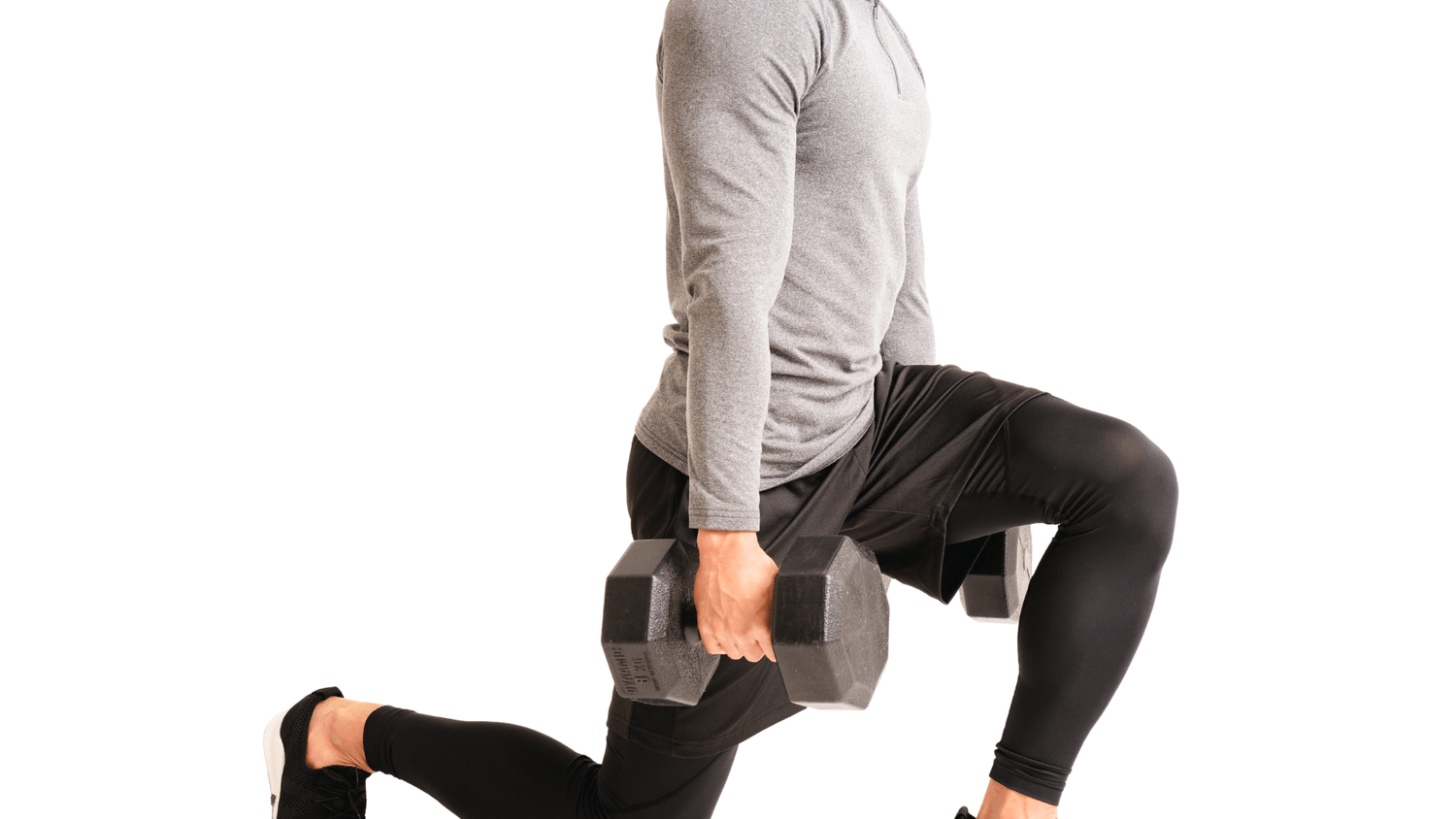 dumbbell lounges with a twist