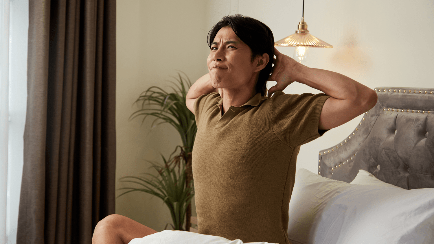 stretching in bed