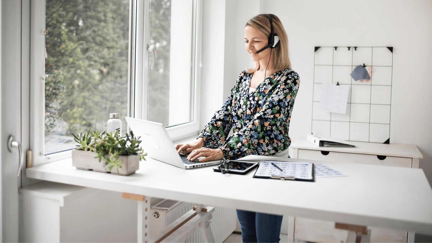 standing while working