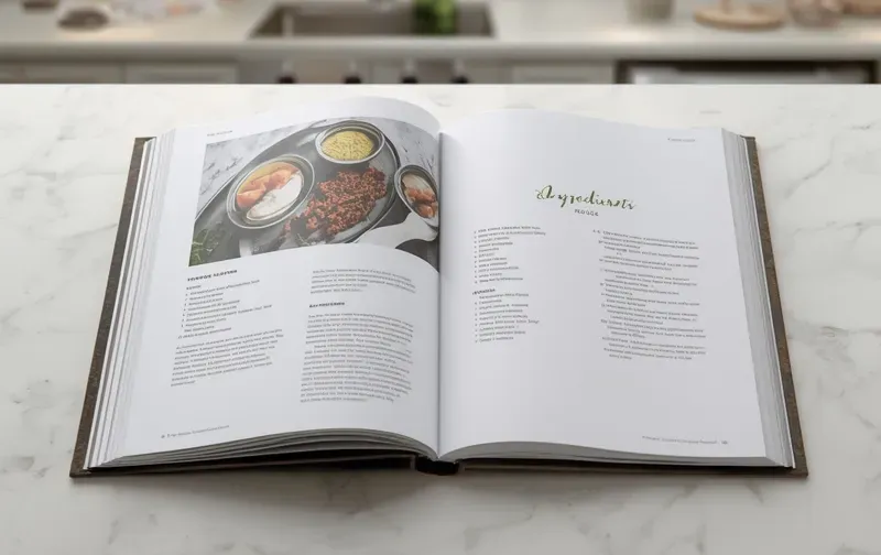 Rezeptseite aus dem Kochbuch