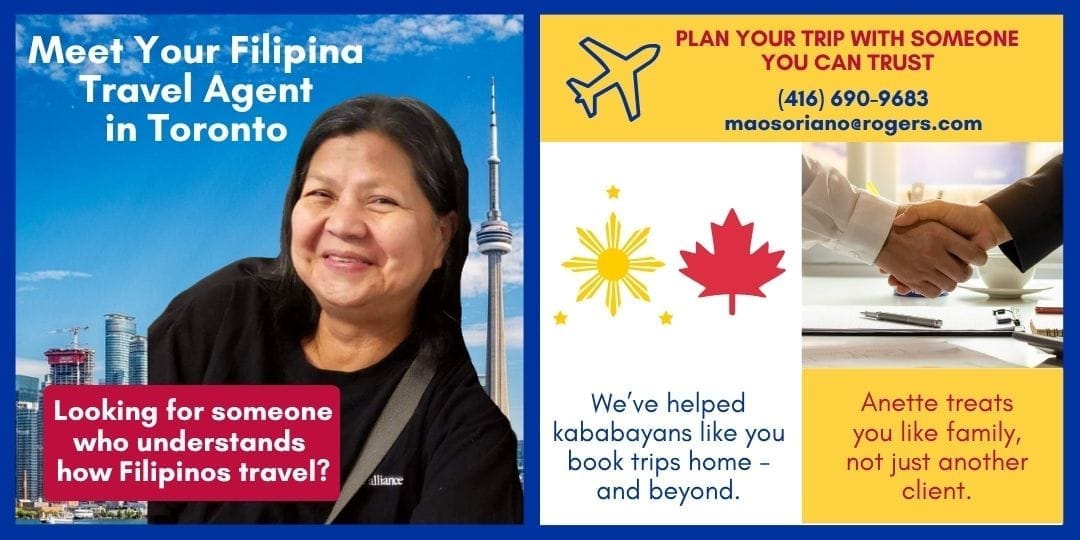 toronto filipina-canadian tour and travel agent