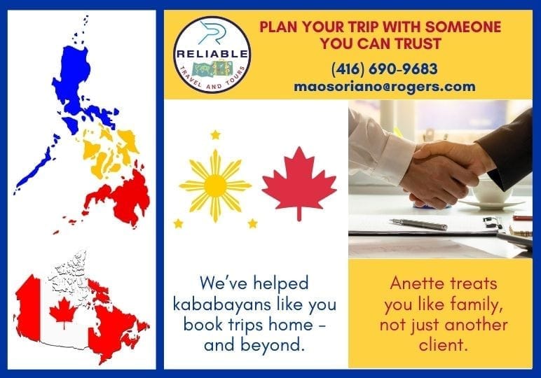 Filipino travel agency Canada for airline tickets and tours