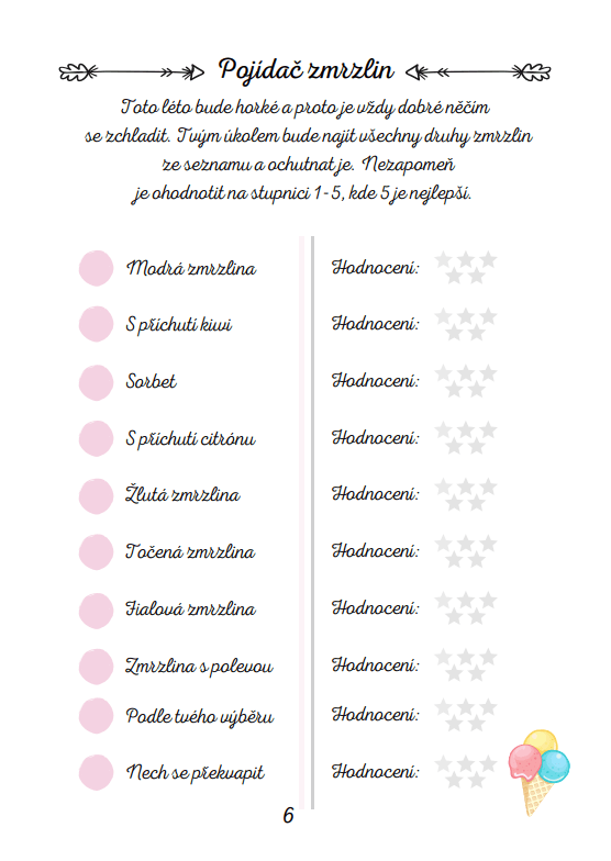 letní deníček, aktivity pro děti, rodinné aktivity, léto s dětmi, zmrzlinový průzkum, výlet vlakem, tvoření s dětmi, rozvoj dětí, společné zážitky, letní hry, kreativní aktivity, volný čas s dětmi