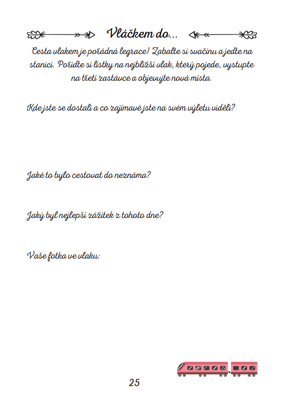 letní deníček, aktivity pro děti, rodinné aktivity, léto s dětmi, zmrzlinový průzkum, výlet vlakem, tvoření s dětmi, rozvoj dětí, společné zážitky, letní hry, kreativní aktivity, volný čas s dětmi