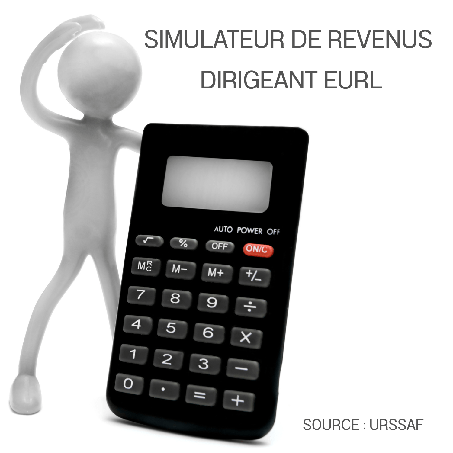 personnage avec calculatrice