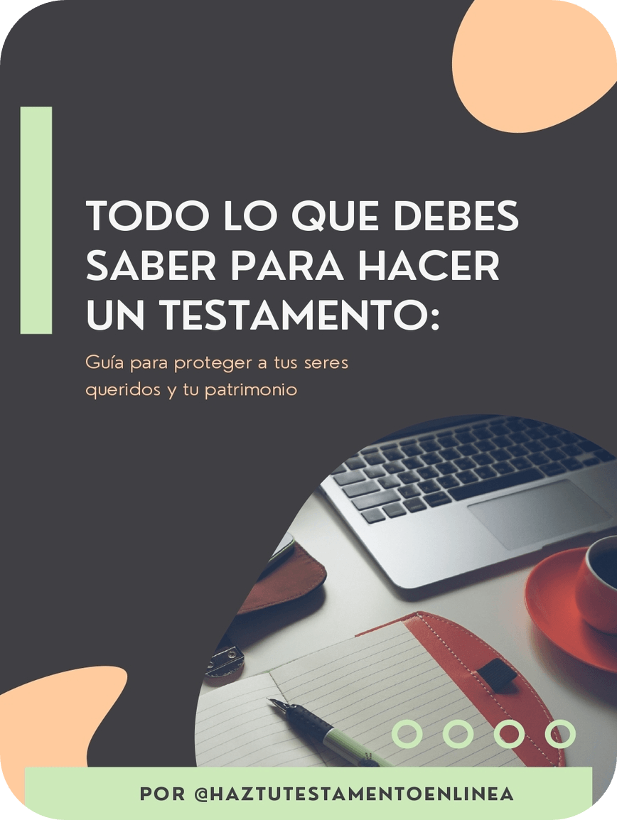 Portada de la guía gratuita sobre testamentos: información clave para redactar testamentos en Chile, proteger a tus seres queridos y asegurar la correcta distribución de bienes con la asesoría de abogados especialistas en testamentos.
