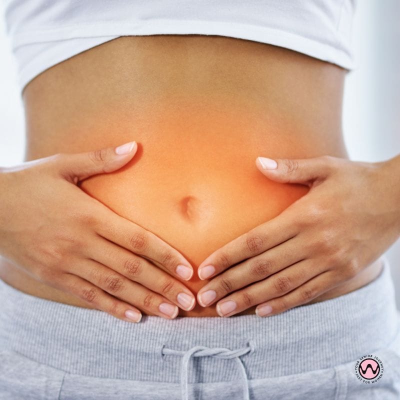 2 hands on the belly - gut health and inflammation link