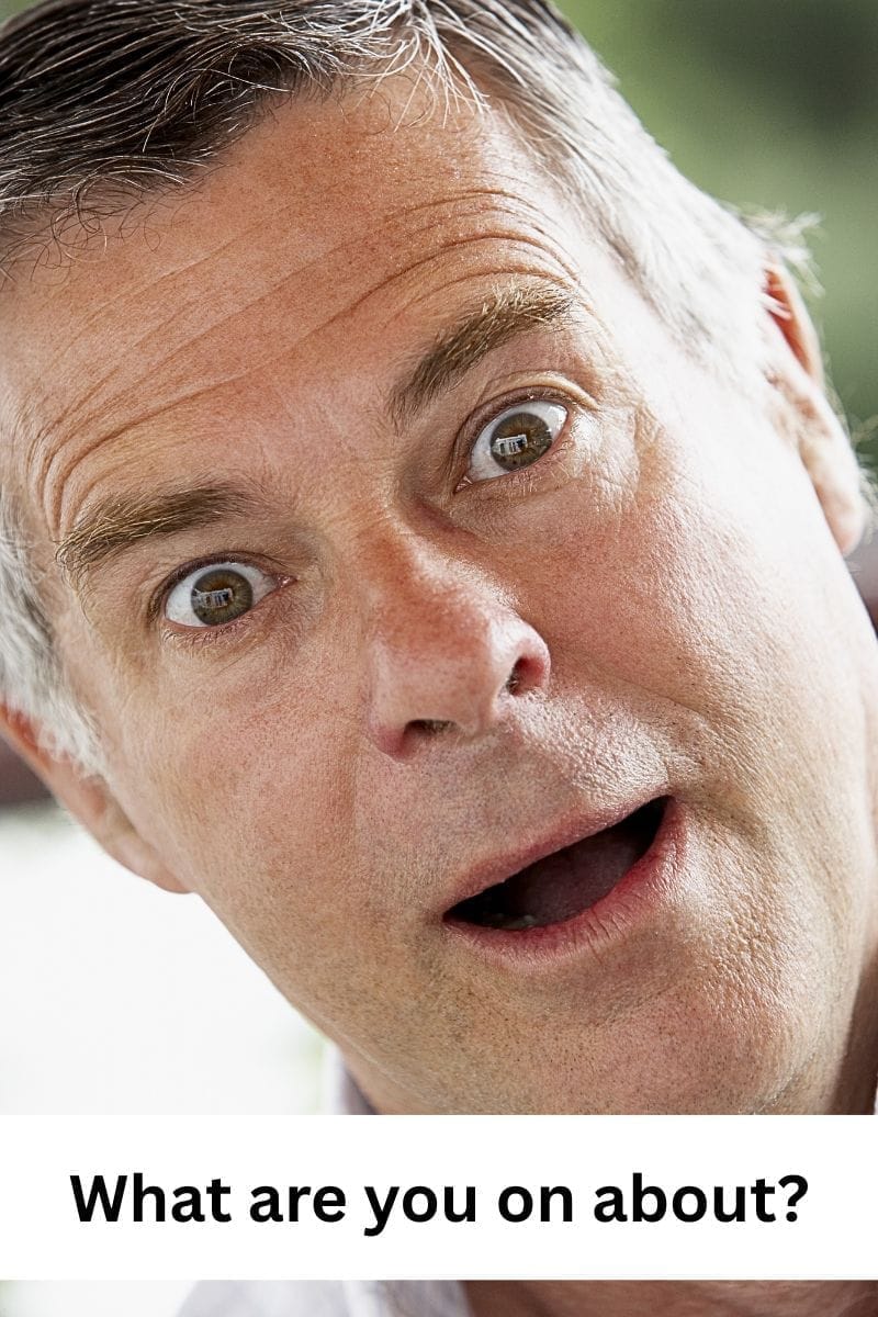 A man with a surprised look - denial there is a problem