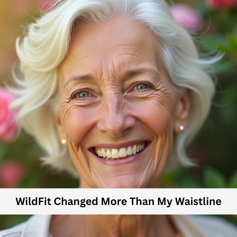 Smiling middle-aged woman:  Emotional breakthrough through Wildfit