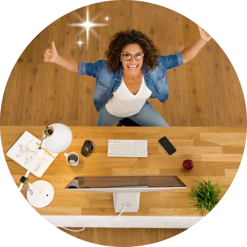 Mindvalley programme, A mature woman happy to take part in programmes to improve her well-being