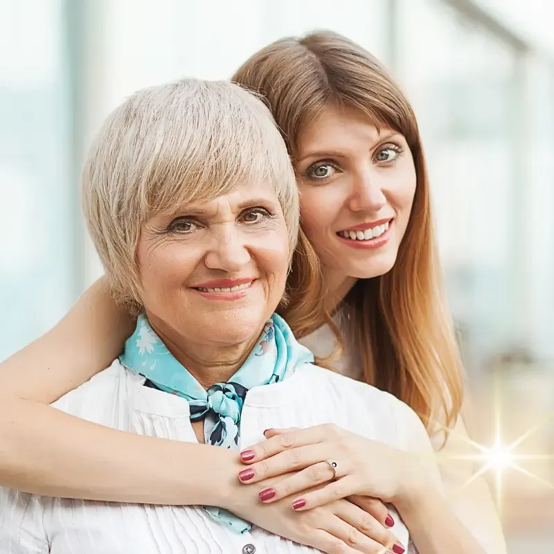 A serene woman over 50 enjoying a moment of reflection, representing healthy boundaries with adult children and ageing parents.