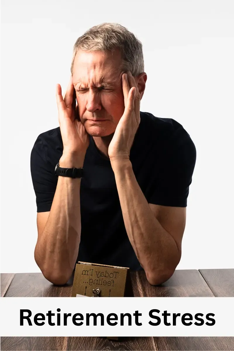 A retired man in crisis and stressed due to retirement:  transition of work to retirement