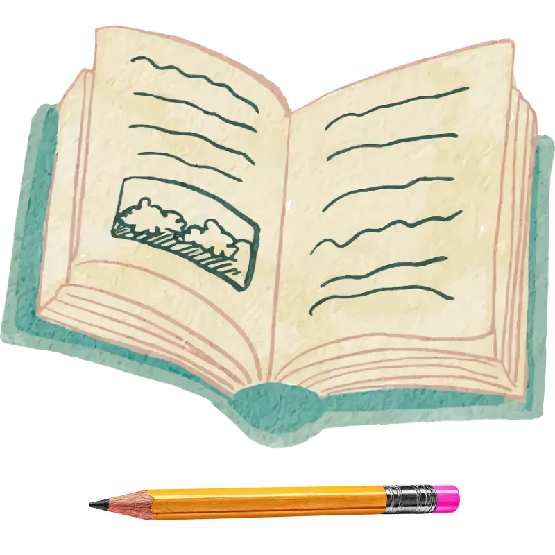 An open workbook representing module 1 of 'How to stop emotional eating'