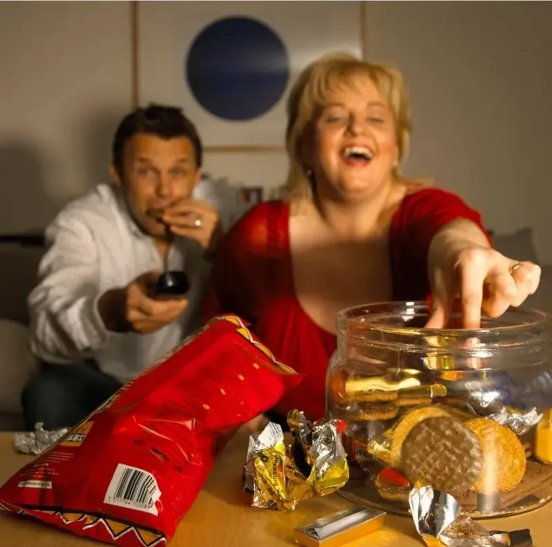 menopause foods for menoapuse issues, woman smiling and  healthy foods