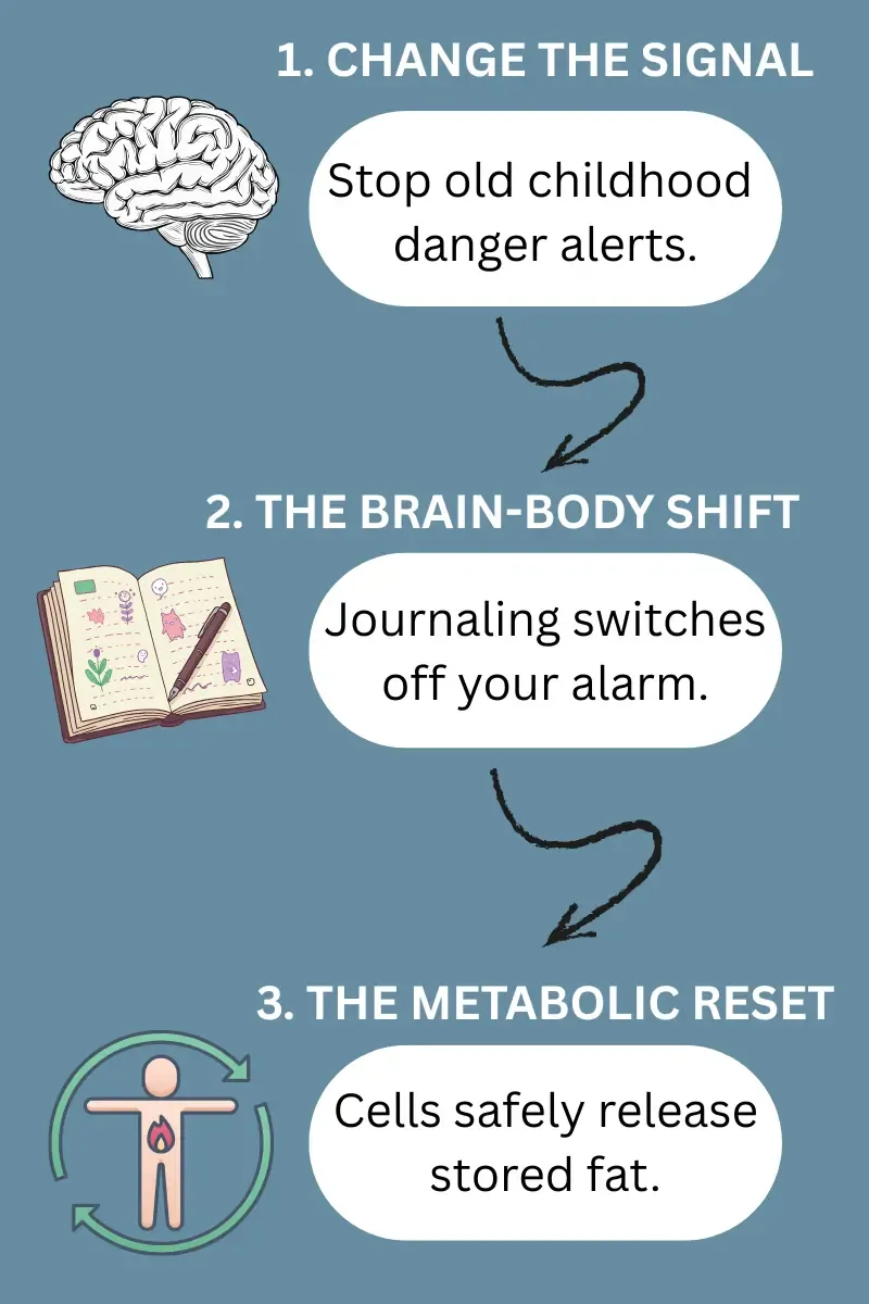 Diagram about how metabolic rest takes place