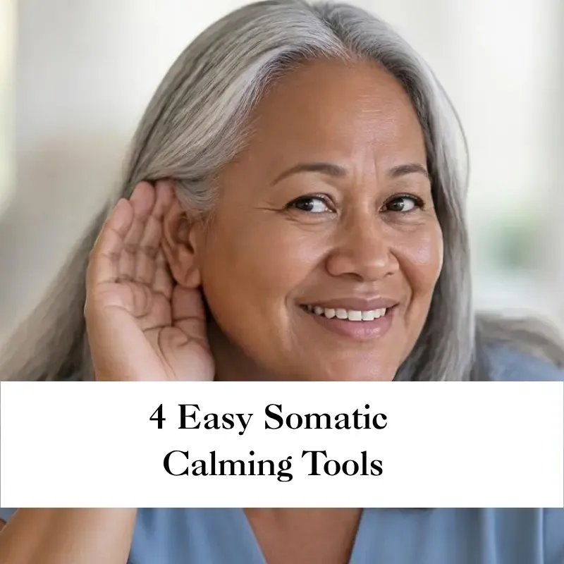 Women over 50 practicing vagus nerve stimulation techniques for emotional well-being and stress relief