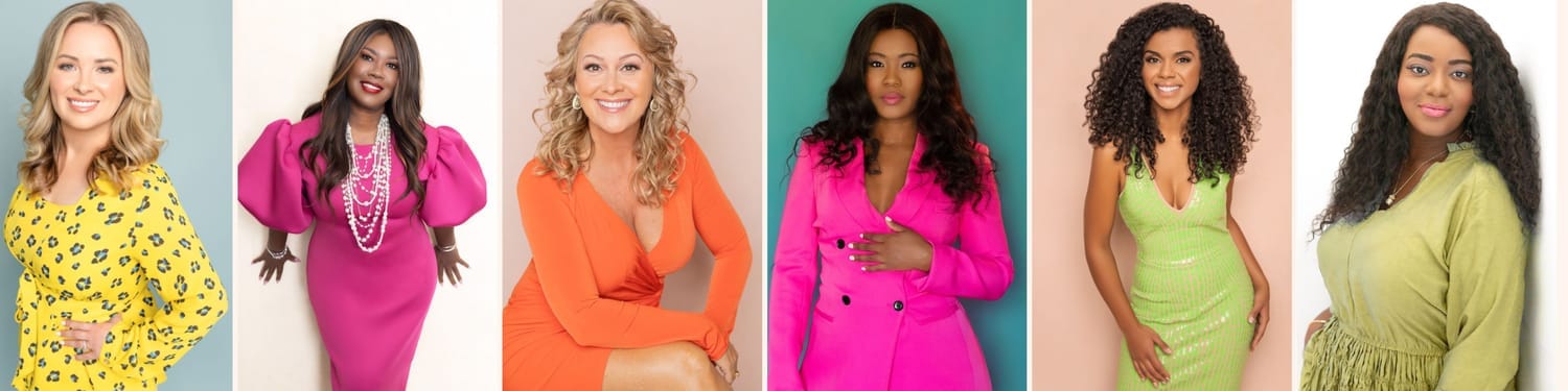 Colorful Luxury Corporate Headshots of women in Dallas Texas taken by Bibi Portraits
