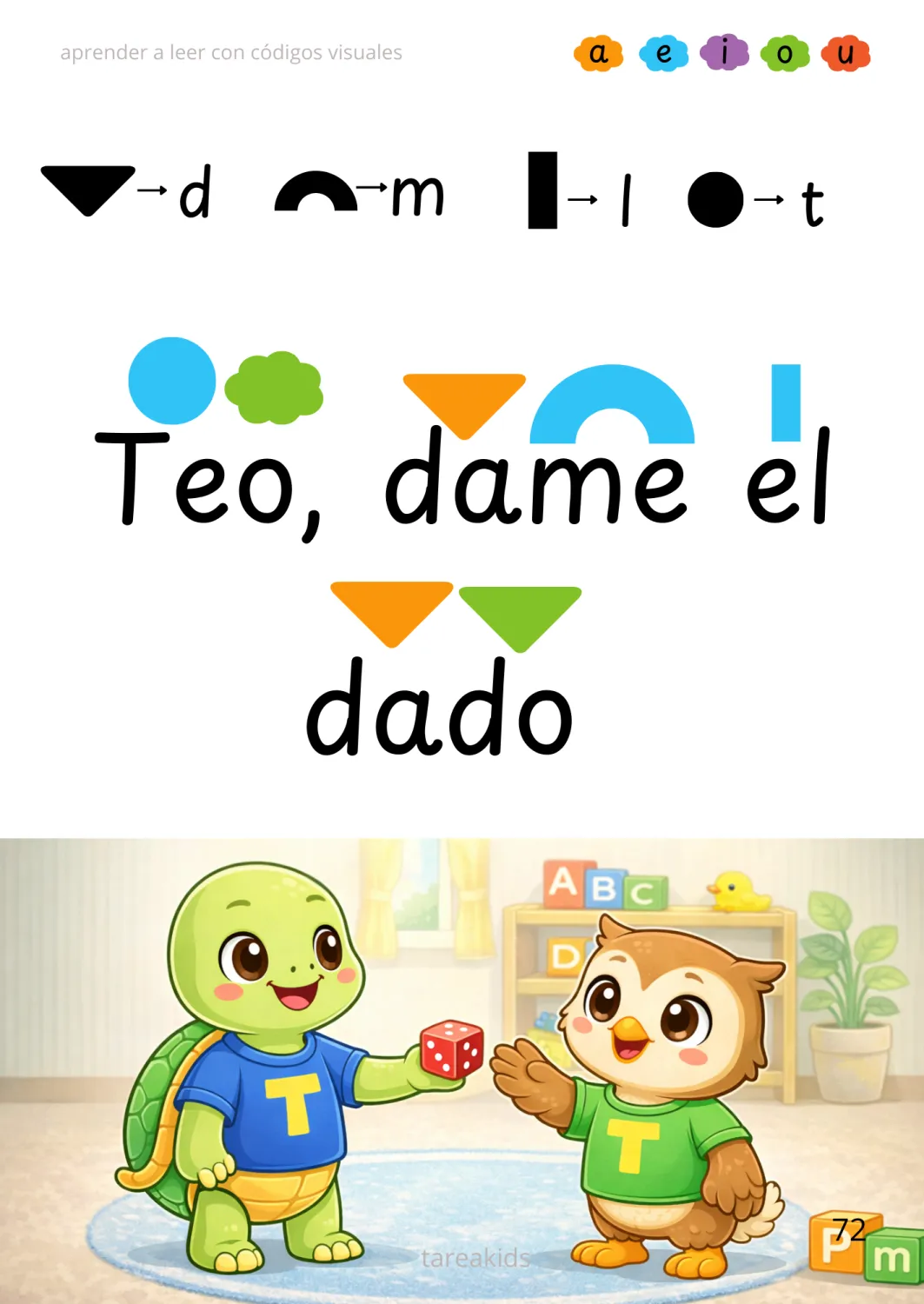 Ejemplo de actividad con la palabra tomate