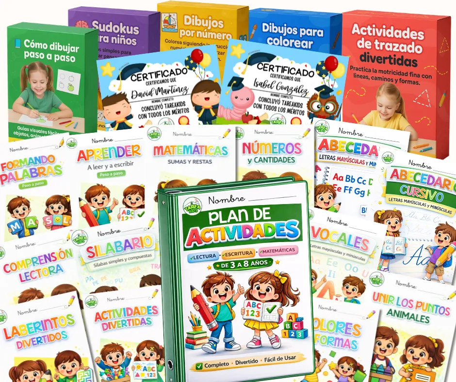 Plan de Actividades Tarea Kids - Más de 1.000 páginas imprimibles