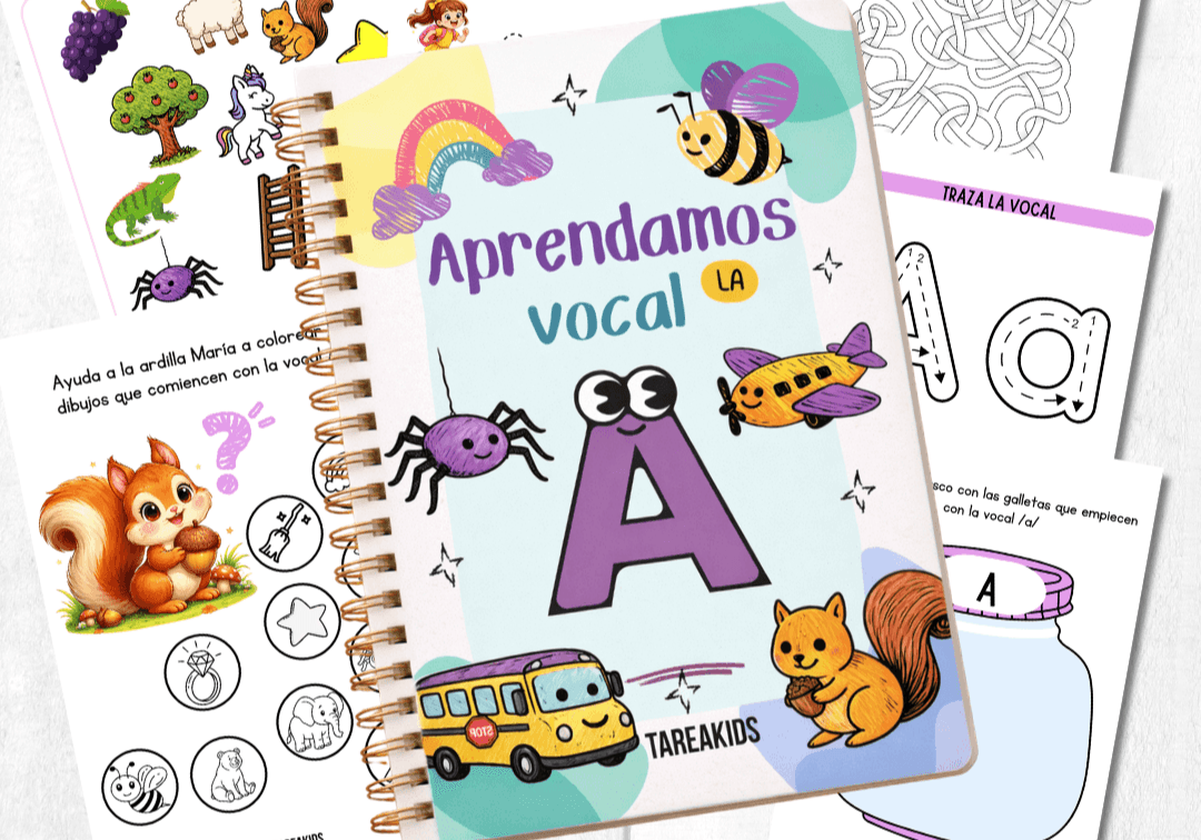 Actividades con la vocal A para niños (PDF gratis para imprimir)