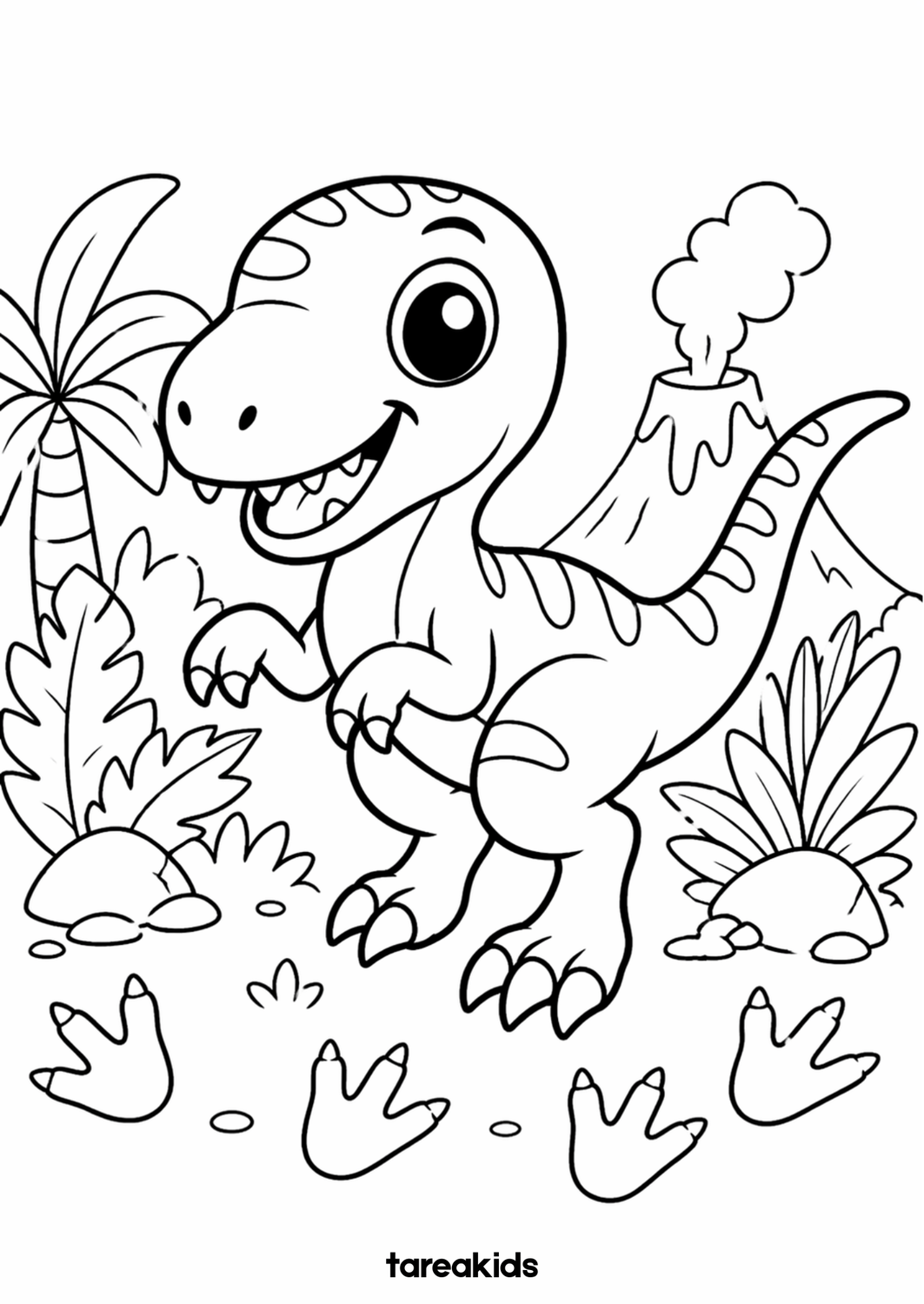 velociraptor para colorear niños actividad dinosaurios