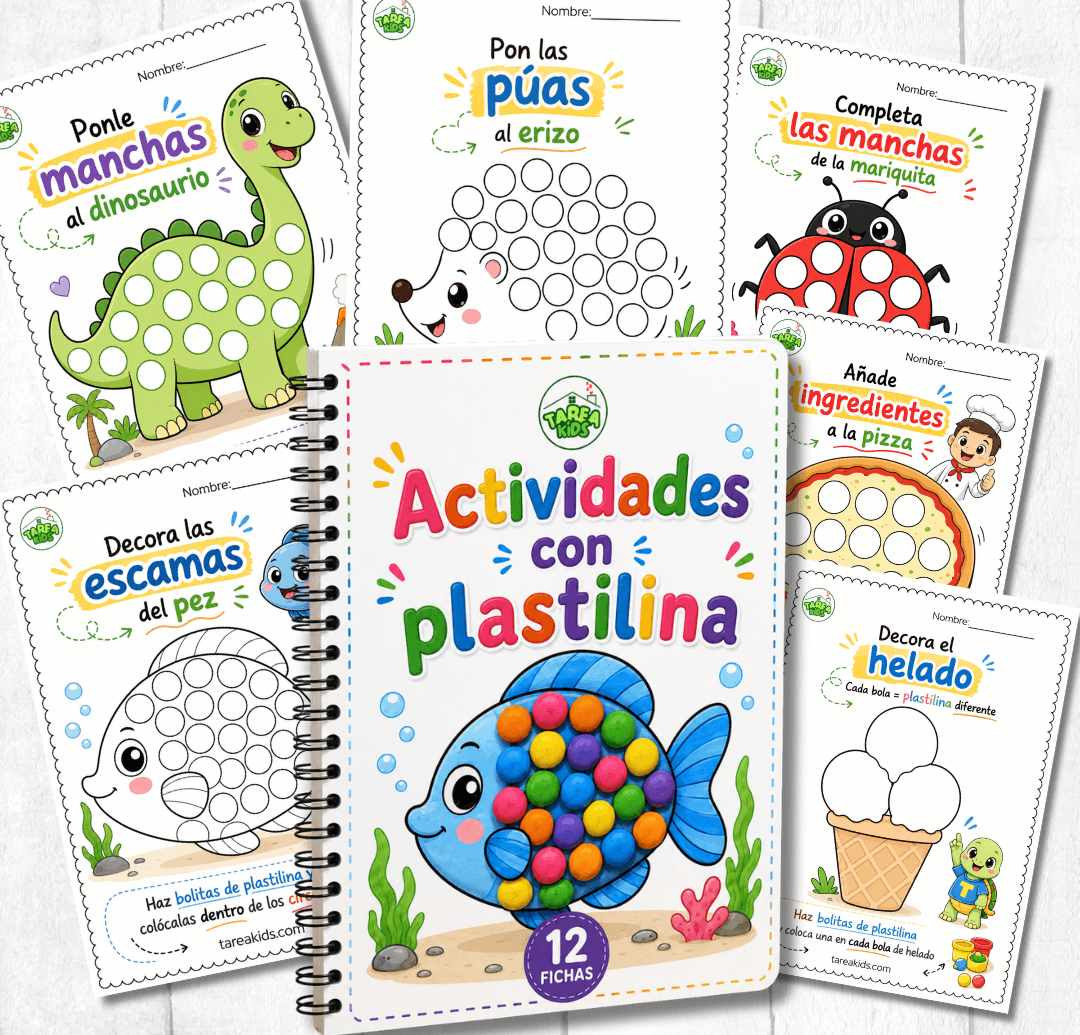 Actividad con plastilina para niños de 3 a 5 años