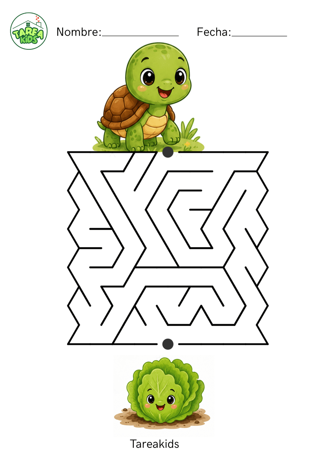 laberinto de la tortuga para imprimir