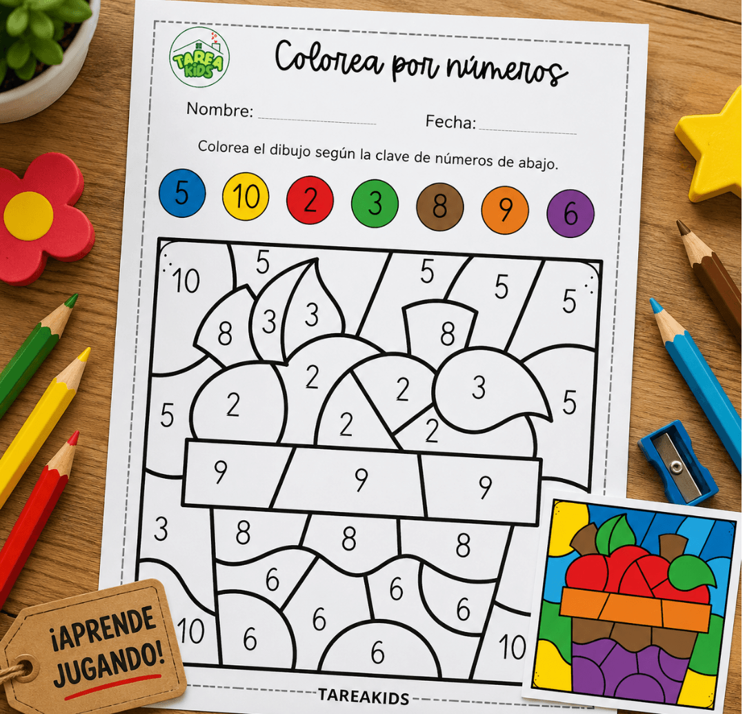actividades de otoño numeros 