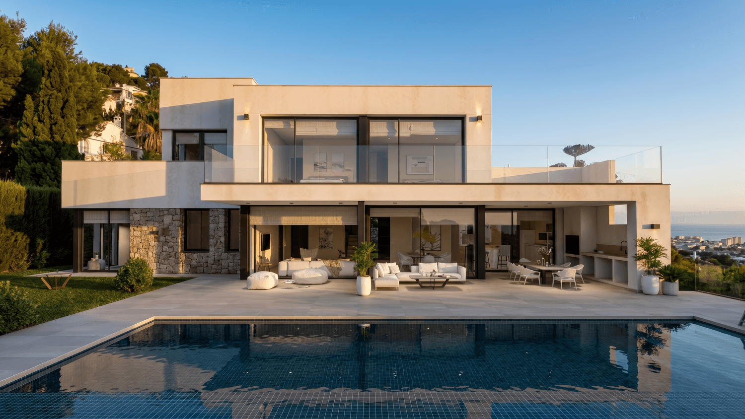 Luxury pool visualization