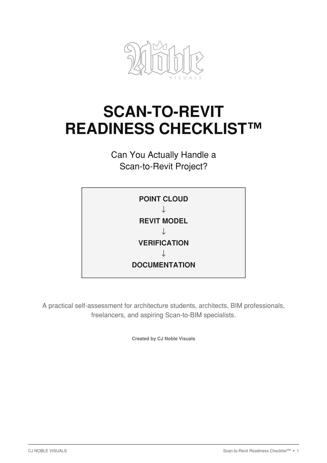 Scan-to-Revit Readiness Checklist™ by CJ Noble Visuals