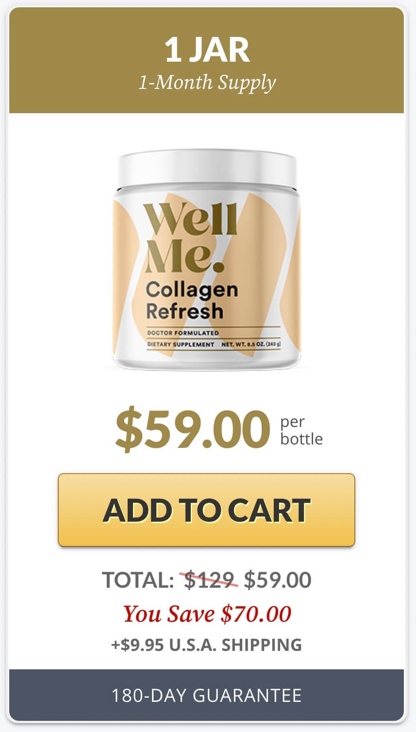 Order Now Collagen Refresh 1 Jar