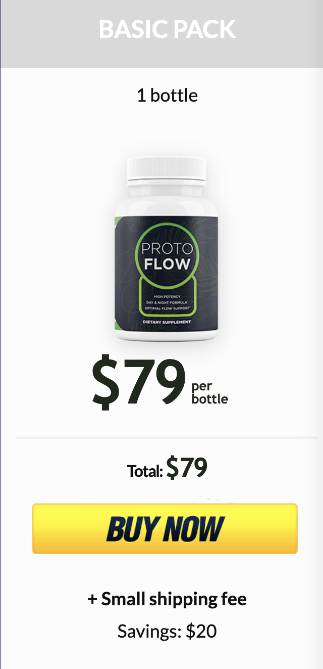 Order Now Protoflow 1 bottle