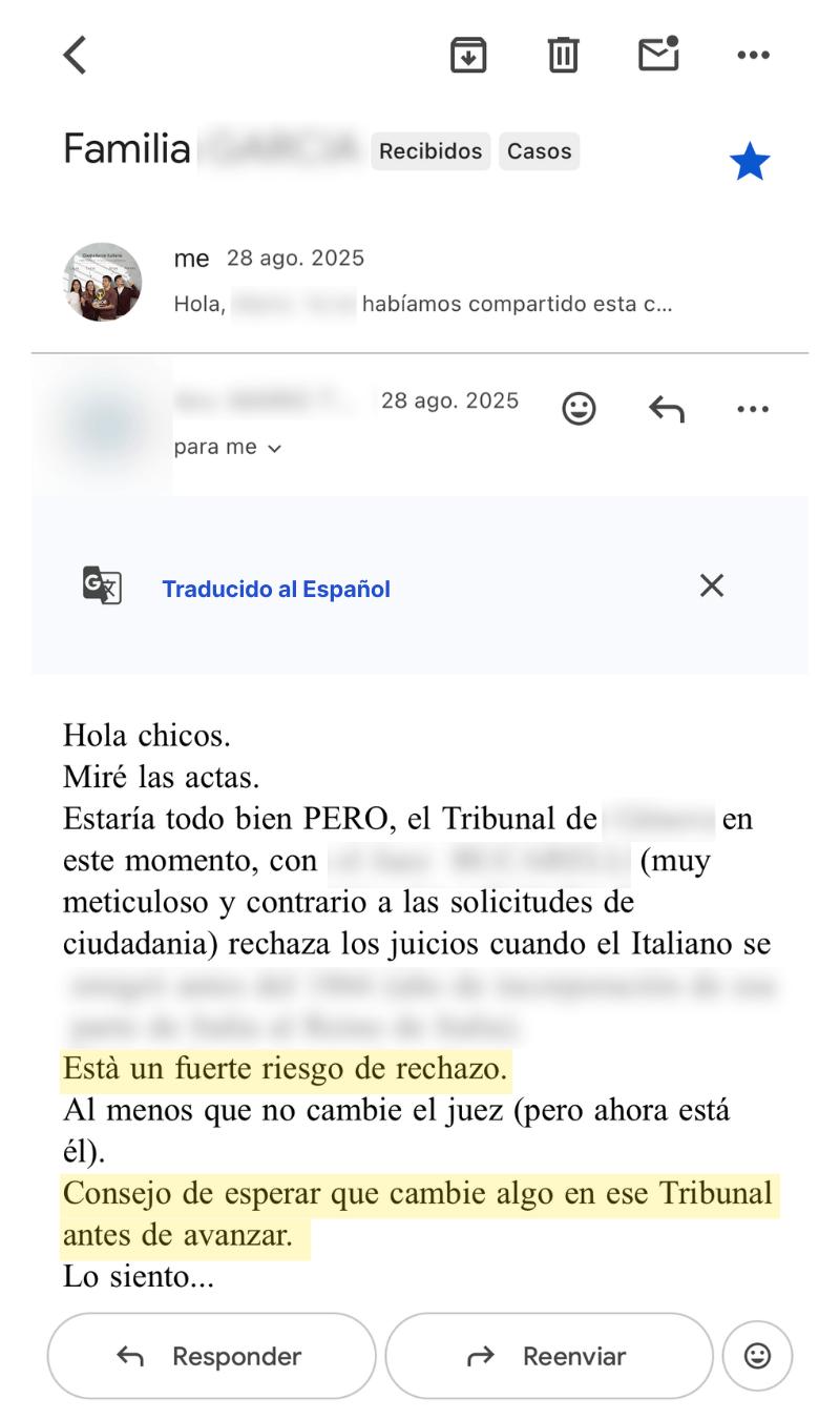 Caso real — auditoría de viabilidad
