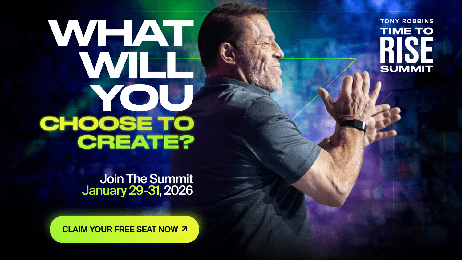 tony robbins time to rise summit 2026