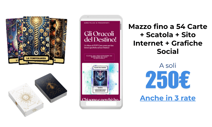 🖌️ Il Tuo Mazzo Personalizzato + Sito Web in un Solo Percorso Creativo