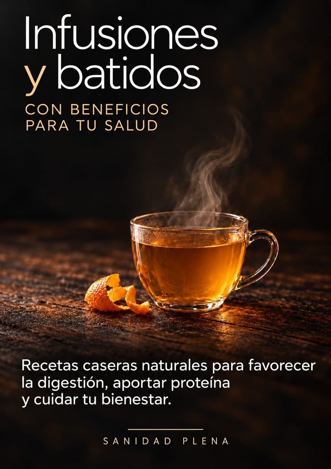 Portada real del recetario: Infusiones y batidos con beneficios para tu salud