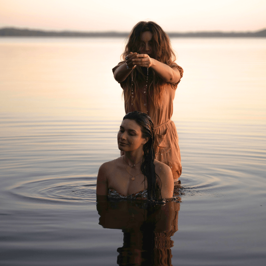 Sacred water baptism ceremony
