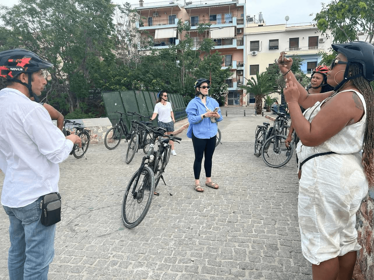 Resting woman at retreat