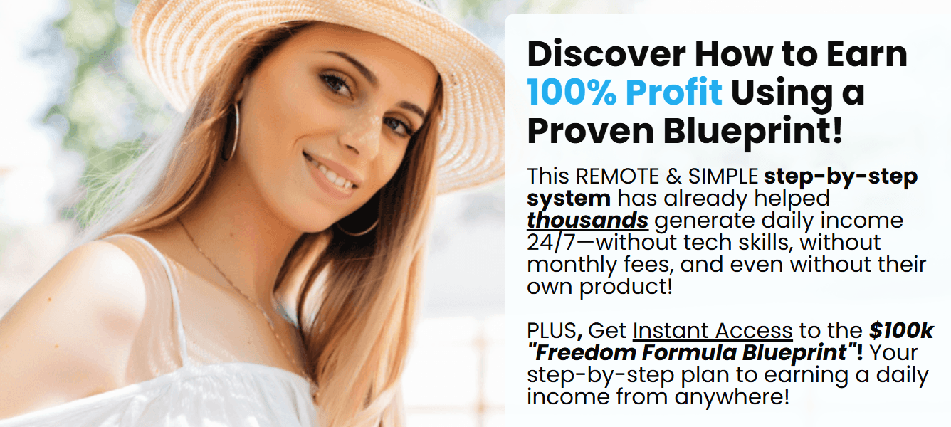 Discover How to Earn 100% Profit Online Using a Proven Blueprint ...